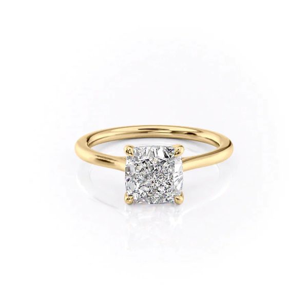 The Lexie Set With A 2 Carat Cushion Lab Diamond on Sale