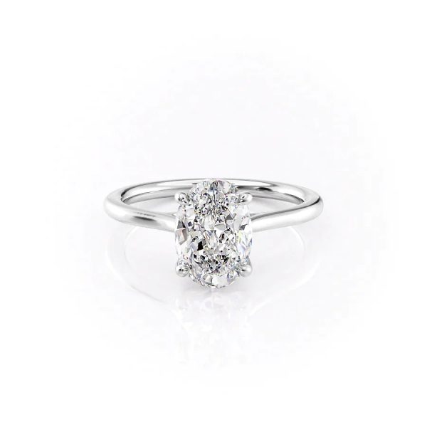 The Lexie Set With A 2.5 Carat Oval Lab Diamond Discount