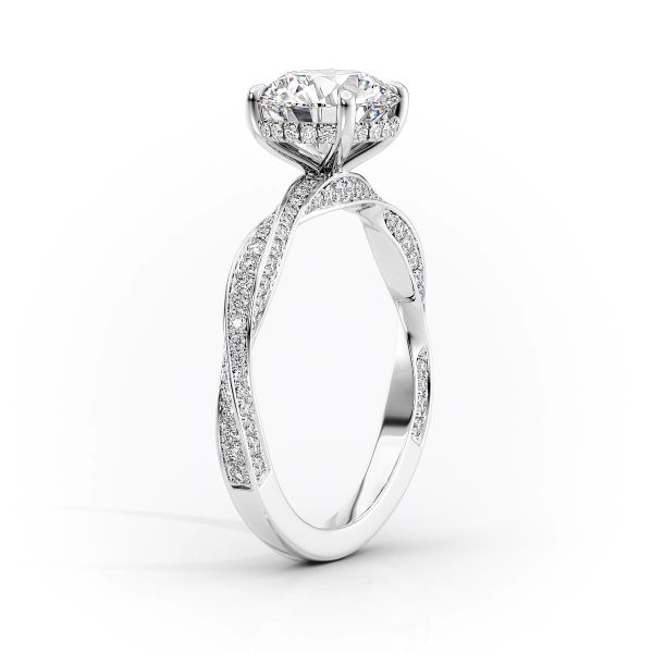 The Caroline Set With A 2 Carat Radiant Lab Diamond Hot on Sale