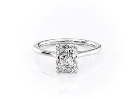 The Lexie Set With A 2.5 Carat Radiant Lab Diamond Online Sale