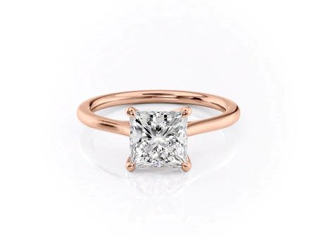 The Lexie Set With A 2.5 Carat Princess Lab Diamond For Discount