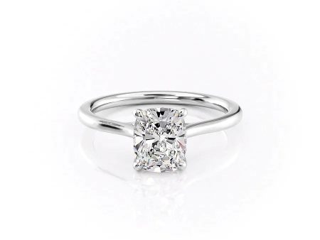 The Lexie Set With A 2.5 Carat Elongated Cushion Lab Diamond Discount