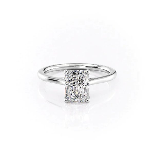 The Lexie Set With A 1.5 Carat Radiant Lab Diamond Hot on Sale