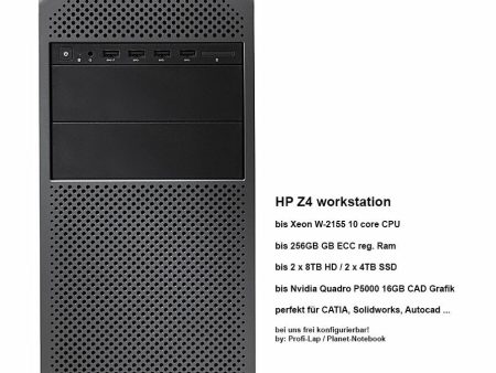 HP Z4 G4 Tower 11R06EA Xeon W-2245 128GB 512GB-SSD +2TB Quad RTX6000 Linux 3J.G. Online Sale