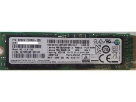 Lenovo 1TB m.2 2280 SSD 00UP414 Samsung PM961 f. P52 P53 P72 P73 T580 T480 T590 Online now