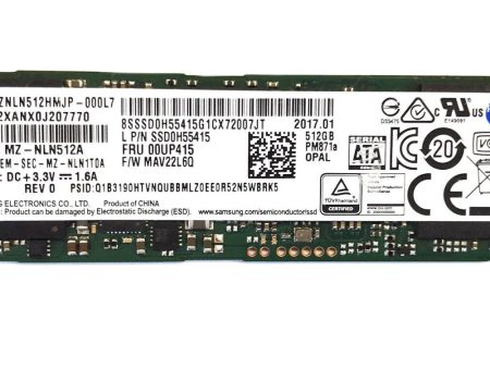 Lenovo 512GB SSD m.2 SATA 00UP415 für Lenovo Yoga Re MWSt. Online now