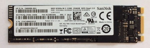 Original HP 256GB SSD m.2 2280 SATA3 6G 769998-001 790056-001 OPAL2 SED Online