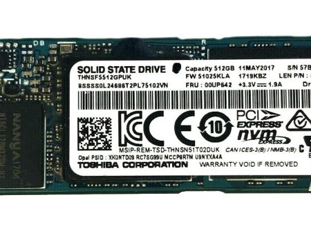 Toshiba THNSF5512GPUK 512GB SSD PCIe 512G XG4 Re MWst. Supply