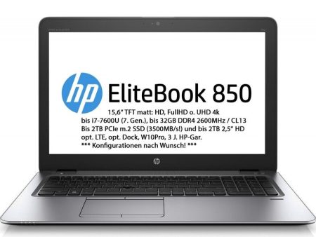 HP Elitebook 850 G4 Z2W91ET 15,6   FHD i7-7500U 8GB 256GB-SSD-m.2 HD620 Fashion