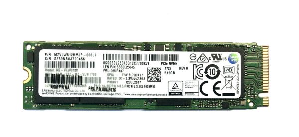 Lenovo 00UP437 512GB m.2 2280 SSD PCIe NVMe Samsung PM961 für Thinkpad Re MWSt. on Sale