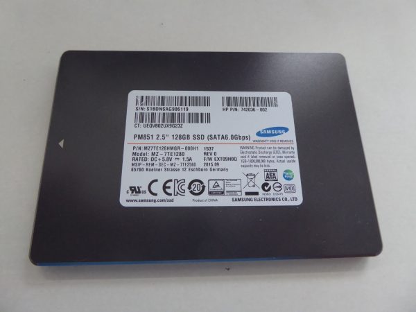 Orig. HP Samsung PM851 2,5  128GB SSD HP PN: 742036-002 MZ-7TE1280 Discount