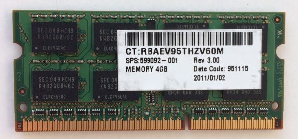 Original HP DDR3 4GB Ram PC3-10600S 1333MHz 599092-001 536726-351 Online now