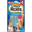 Katten snoepjes Churu Rolls Wraps Tuna & Scallop Online now