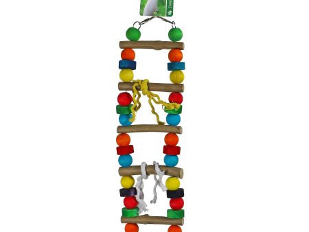 Vogelspeelgoed Boon ladder   brug buigbaar + houten klossen 50 65cm on Sale