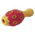 Honden speelgoed Jack and Vanilla Hondenspeelgoed traktatie bowlingkegel rood geel 15,3cm Sale