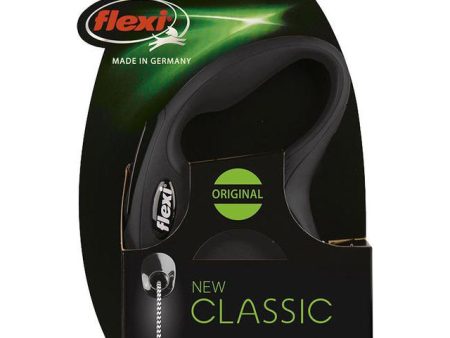 Flexi rollijn CLASSIC cord S, zwart. (5 meter) For Discount