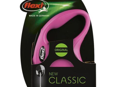 Flexi rollijn CLASSIC cord S, roze. (8 meter) Hot on Sale