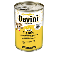 Honden voeding Devini Blikvoeding Hond  Lamb 400 Gram Online now