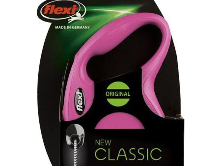 Flexi rollijn CLASSIC cord M, roze. (8 meter) For Discount