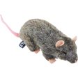 Boony Natural Decoration rat pluche liggend , 22 cm. Sale