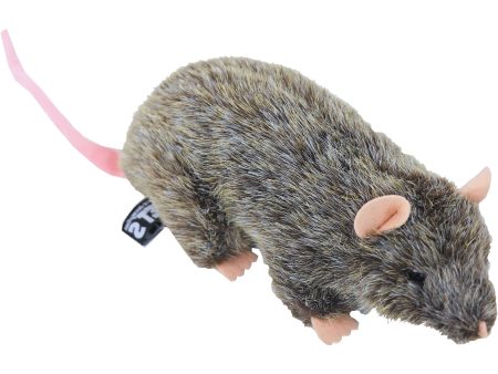 Boony Natural Decoration rat pluche liggend , 22 cm. Sale