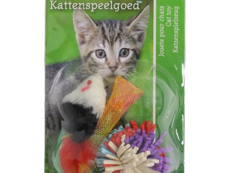 Kattenspeelgoed Boon kattenspeelgoed funtube+verenmuis+pompom pak a 3 stuks Sale