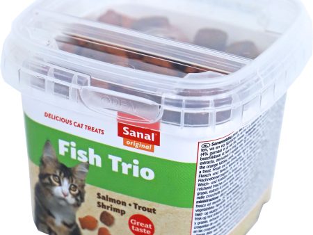 Sanal kat fish trio cups, 75 gram Supply