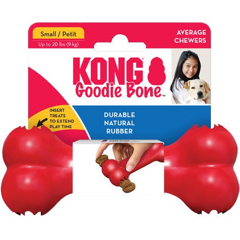 Hondenspeelgoed Kong hond goodie bone rood small Discount