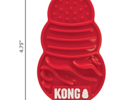 Hondenspeelgoed Kong licks Small Large rood Hot on Sale