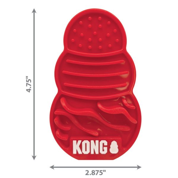 Hondenspeelgoed Kong licks Small Large rood Hot on Sale