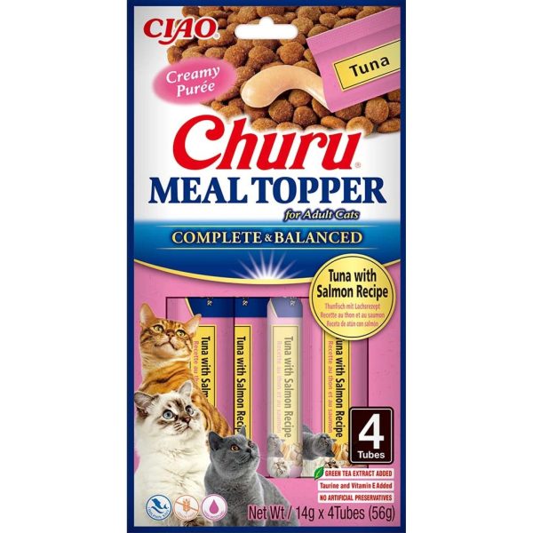 Katten snoepjes Ciao Churu Meal Topper Tonijn met zalm Online Sale