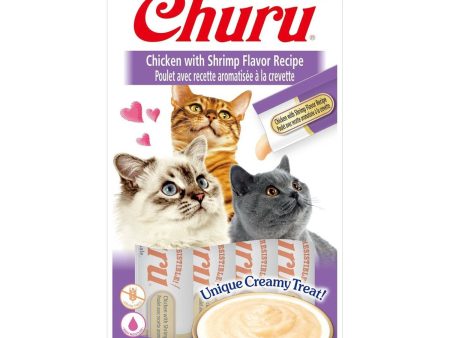 Katten snoepjes Churu Puree Kip met Garnaal For Sale