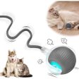 Kattenspeelgoed Interactieve kattenspeelgoedbal, slim kattenspeelgoed, elektrische kattenspeelgoedbal, onregelmatige beweging, 3 werkmodi, automatisch rollende bal voor katten en honden, 360 ° roterend automatisch speelgoed voor katten en honden (grijs) Online Hot Sale