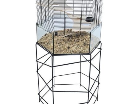 Boon Interzoo hamsterkooi Vision Hexo XL Zwart incl Standaard Hot on Sale