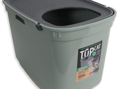 Kattenbak Moderna Kattentoilet Top Cat olive green dark grey Discount