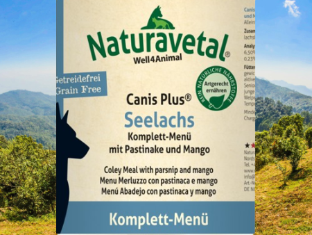 Naturavetal Canis Plus Compleet-Menu Koolvis met Pastinaak en Mango Supply