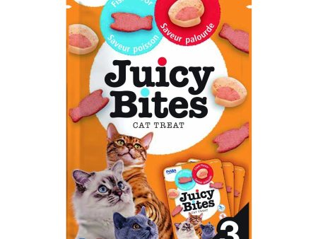 Katten snoepjes Juicy Bites Vis en mossel  ( Verpakt 3 zakjes x 11,3 gram ) For Discount