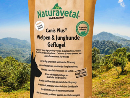 Naturavetal Canis Plus Pup & Jonge honden gevogelte (kleine brokjes) on Sale