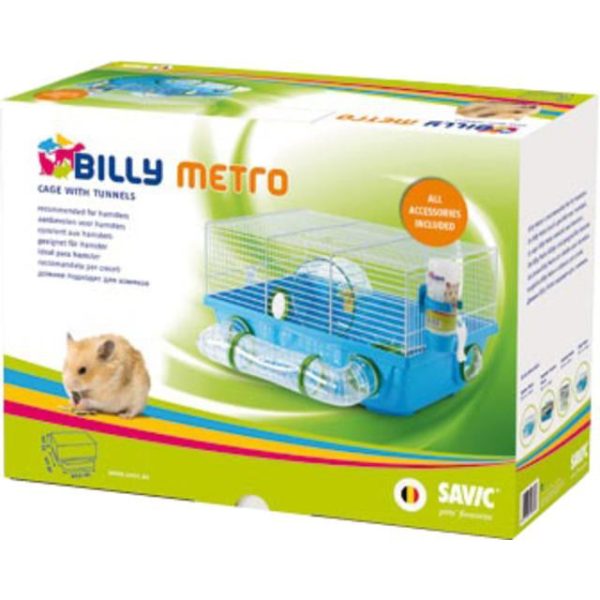 Savic hamsterkooi Billy metro, blauw. For Cheap