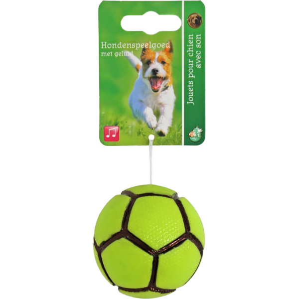 Honden speelgoed Boon hond speelgoed basketbal TPR met piep groen 6 of 8 cm Fashion