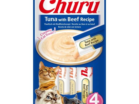 Katten snoepjes Churu Puree tonijn met Rund Cheap