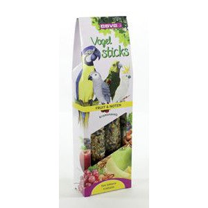 Vogel voeders Snacks Vogelsticks ESVE Papegaai. Fruit en Noten Discount