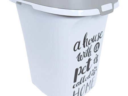 Honden voeder kattenbakken Moderna plastic voorraadbox Trendy Story 38 liter ‘Pet Wisdom Cheap