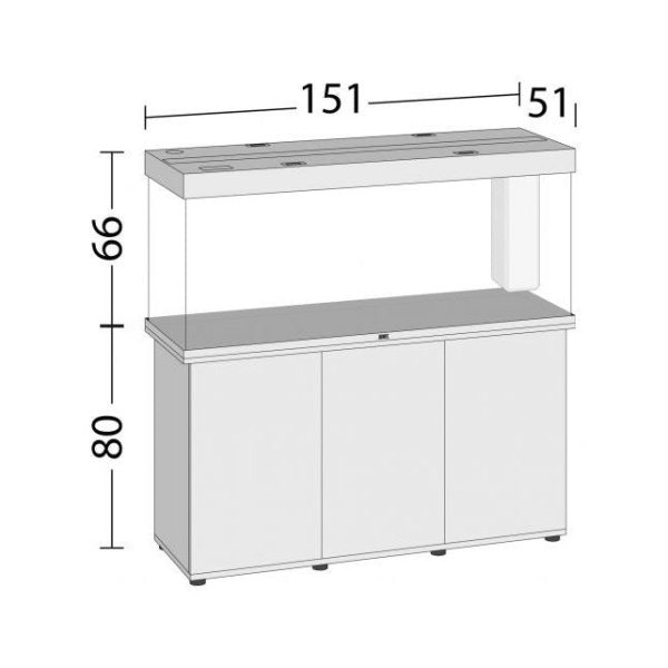 Aquarium Juwel aquarium Rio 450 LED met filter zwart Online now