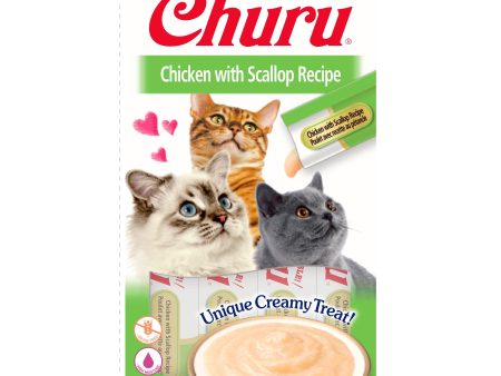 Katten snoepjes Churu Puree Kip met Sint-jakobsschelp Online Hot Sale