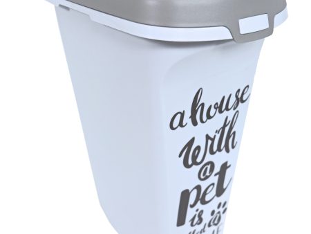 Honden voeder kattenbakken Moderna plastic voorraadbox Trendy Story 10 liter ‘Pet Wisdom Online Sale