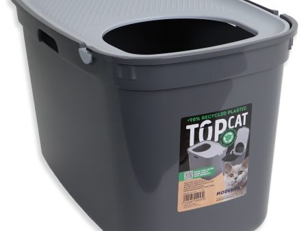 Kattenbak Moderna Kattentoilet Top Cat cool grey tita.Grey Discount