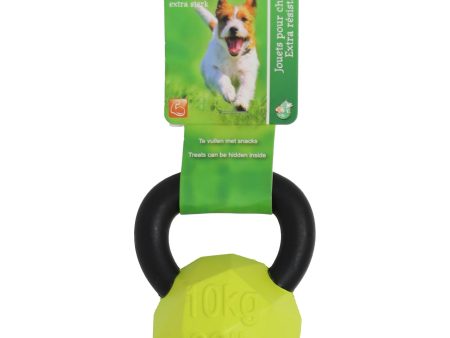 Honden speelgoed Boon hond speelgoed kettlebell rubber+nylon groen zwart 10cm Online now