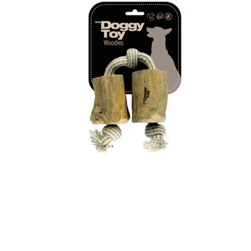 Hondenspeelgoed natuurlijk The DoggyToy Woodies dog tot 20 kg Online now