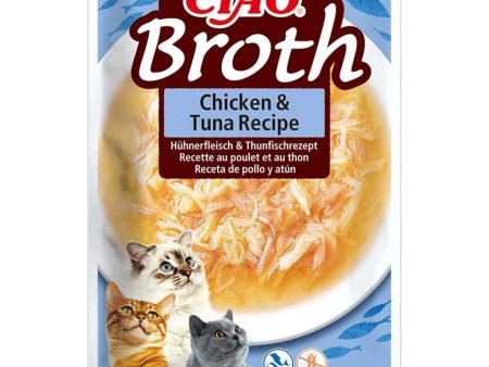 Katten snoepjes soepjes CIAO broth Kip & Tonijn Online now